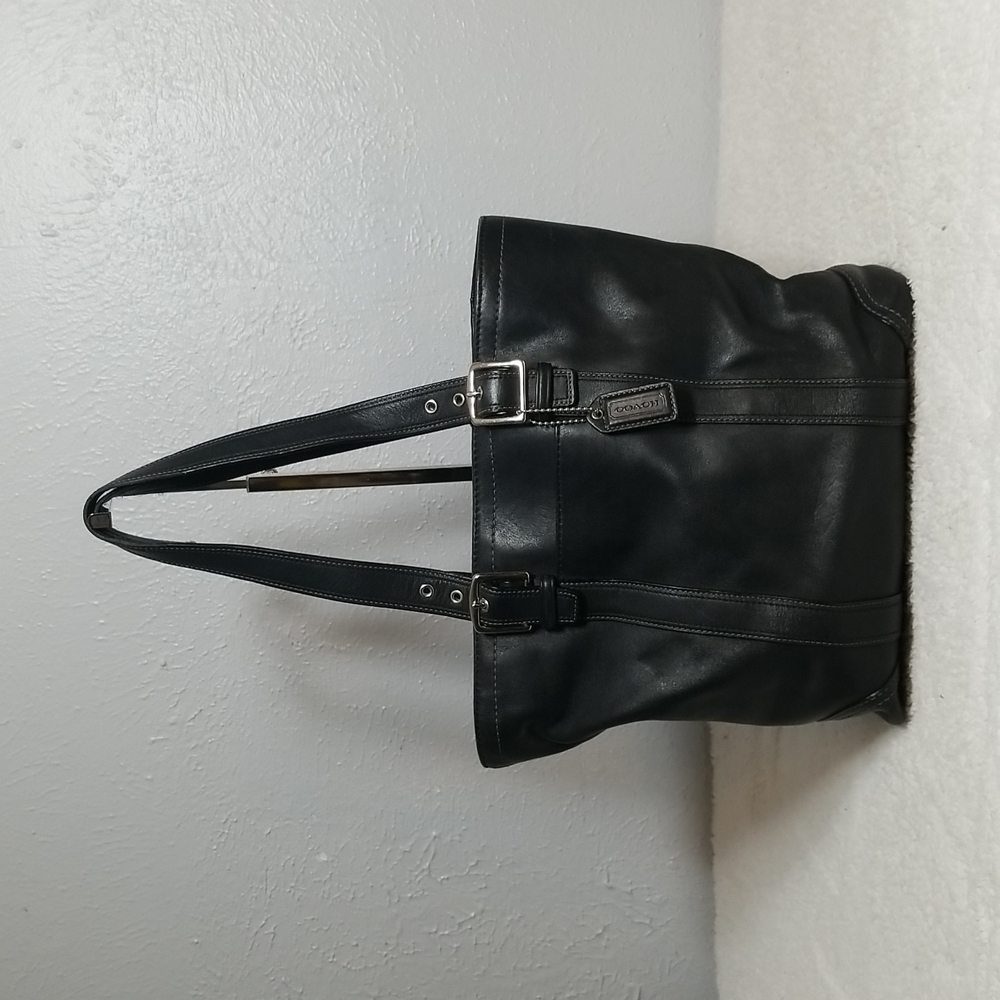 Coach Hampton Brown Cowhide Leather